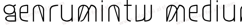 genrumintw medium-tt字体转换